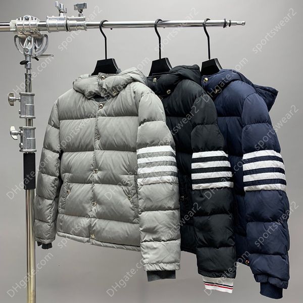 fashion luxury brand men coats slim fit hooded short tb down jacket striped solid thick casual autumn winter clothing, Black;brown
fashion luxury brand men coats slim fit hooded short tb down jacket striped solid thick casual autumn winter clothing, Black;brown