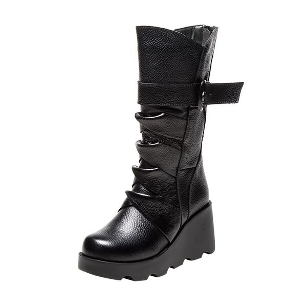 boots european american buckle platform winter thick warm wedges spring autumn women chunky sole half shaft motorcycle 220915, Black
boots european american buckle platform winter thick warm wedges spring autumn women chunky sole half shaft motorcycle 220915, Black