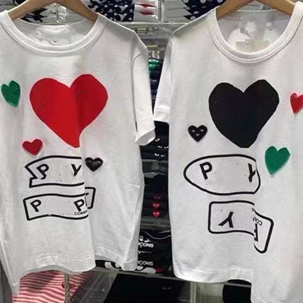 men's t shirt play embroidered women's designer tshirt camouflage heart clothes classic color letter t-shirts graphic fleece men c, White;black
men's t shirt play embroidered women's designer tshirt camouflage heart clothes classic color letter t-shirts graphic fleece men c, White;black