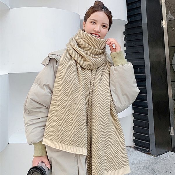 scarves winter women scarf imitation cashmere striped preppy style lady scarve femme mujer pashmina bufanda wrap thick shawl stoles 220914, Blue;gray
scarves winter women scarf imitation cashmere striped preppy style lady scarve femme mujer pashmina bufanda wrap thick shawl stoles 220914, Blue;gray