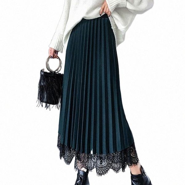 2021 new pleated high waist women skirt solid colors pleated skirts elegant skirts lace elastic mesh skirt womens #t2g p7vz#, Black
2021 new pleated high waist women skirt solid colors pleated skirts elegant skirts lace elastic mesh skirt womens #t2g p7vz#, Black