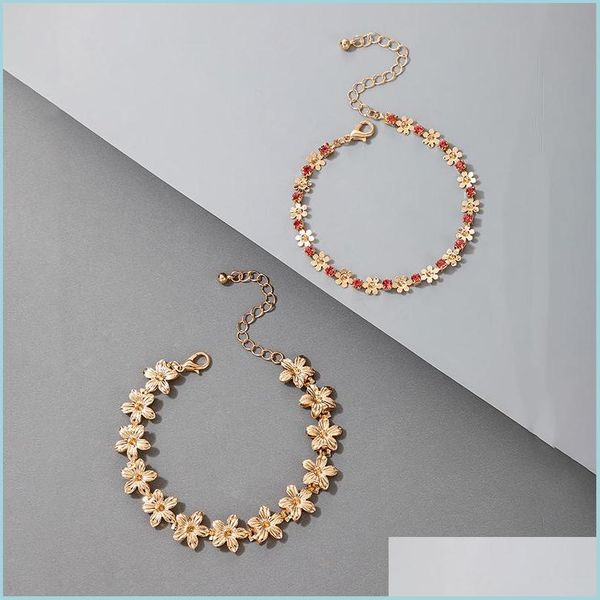 link chain wholesale chain high street design 2 layers gold plating daisy bracelet vintage retro jewelry link 3383 q2 drop delivery dhnb3, Black
link chain wholesale chain high street design 2 layers gold plating daisy bracelet vintage retro jewelry link 3383 q2 drop delivery dhnb3, Black
