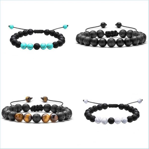 beaded strands beaded strands woven adjustable jewelry bracelets natural volcanic lava stone bead chain men women mti colour drop de dh0zu, Black
beaded strands beaded strands woven adjustable jewelry bracelets natural volcanic lava stone bead chain men women mti colour drop de dh0zu, Black