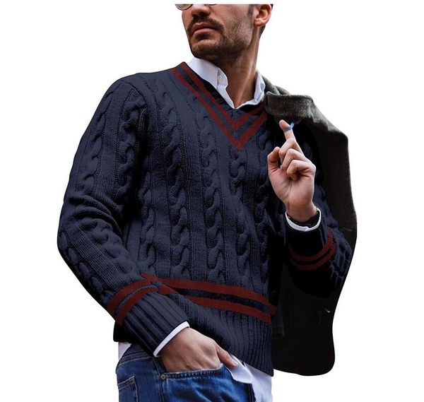 new men's clothes v-neck warm casual pullovers sweaters for luxury designer fashion knitted sweater male streetwear, White;black
new men's clothes v-neck warm casual pullovers sweaters for luxury designer fashion knitted sweater male streetwear, White;black