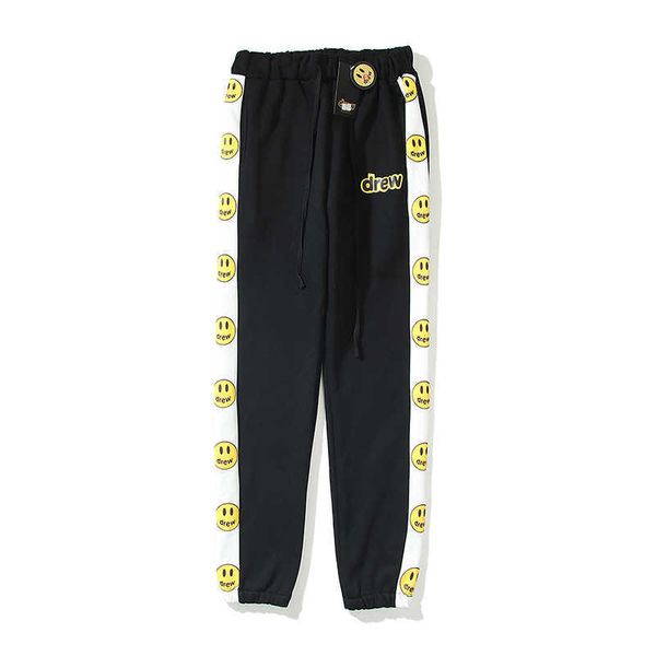 smiley face drawstring feet closing drewss casual brushed pants for men and women, Black
smiley face drawstring feet closing drewss casual brushed pants for men and women, Black