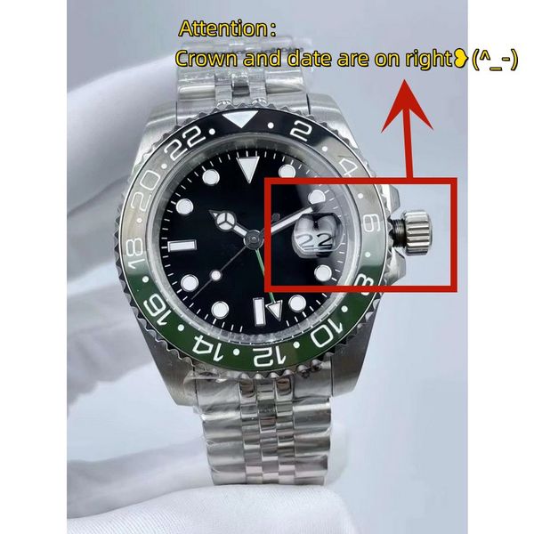 right date-sprit watch 40mm automatic movement mechanical stainless steel montre de luxe glass mens sapphire glass luminous wristwatch, Slivery;brown
right date-sprit watch 40mm automatic movement mechanical stainless steel montre de luxe glass mens sapphire glass luminous wristwatch, Slivery;brown