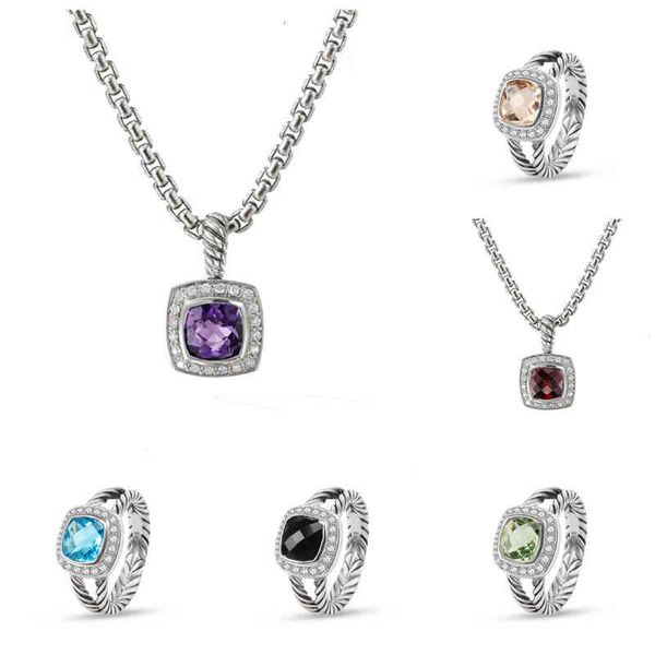 rings dy twisted wire designer necklaces set prismatic black ring sets women fashion platinum plated micro diamond trend versatile style, Silver
rings dy twisted wire designer necklaces set prismatic black ring sets women fashion platinum plated micro diamond trend versatile style, Silver