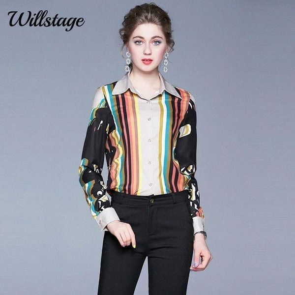 willstage women shirts stripe positioning printed shirt long sleeve button elegant blouse 2021 autumn winter formal clothes women's bl, White
willstage women shirts stripe positioning printed shirt long sleeve button elegant blouse 2021 autumn winter formal clothes women's bl, White