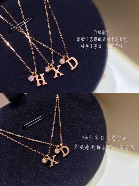 22090112 women's jewelry necklace 0.05ct round diamond 26 letters pendent chocker 40/45cm au750 rose gold, Silver
22090112 women's jewelry necklace 0.05ct round diamond 26 letters pendent chocker 40/45cm au750 rose gold, Silver