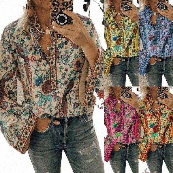 lastylisher women's autumn floral blouse woman 2021 plus size tunic fashion v neck long sleeve casual shirts blouses female a7yj#, White
lastylisher women's autumn floral blouse woman 2021 plus size tunic fashion v neck long sleeve casual shirts blouses female a7yj#, White