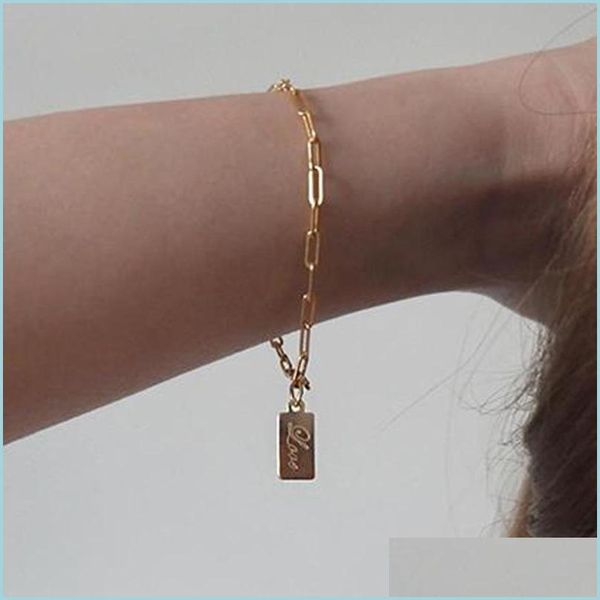 charm bracelets us import14k gold-plated bracelet love tag simple anti-allergy womens temperament hundred bracelets drop delivery 202 dhwik, Golden;silver
charm bracelets us import14k gold-plated bracelet love tag simple anti-allergy womens temperament hundred bracelets drop delivery 202 dhwik, Golden;silver