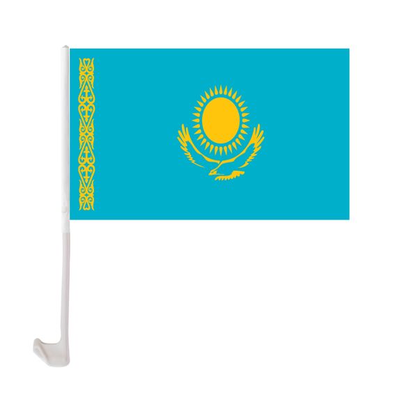 30x45cm kazakhstan car flag polyester uv protection window clip car decoration banner with flagpole
30x45cm kazakhstan car flag polyester uv protection window clip car decoration banner with flagpole