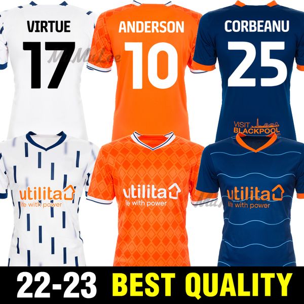 22 23 blackpool soccer jerseys yates fiorini home away dale connolly gabriel football shirt corbeanu hamilton keogh andersone bowler, Black;yellow
22 23 blackpool soccer jerseys yates fiorini home away dale connolly gabriel football shirt corbeanu hamilton keogh andersone bowler, Black;yellow