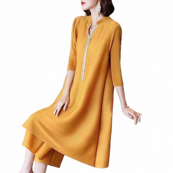 women's two piece pants miyak pleated large size loose 2 set stand collar midi high waist wide leg pant women casual autumn female clot, White
women's two piece pants miyak pleated large size loose 2 set stand collar midi high waist wide leg pant women casual autumn female clot, White