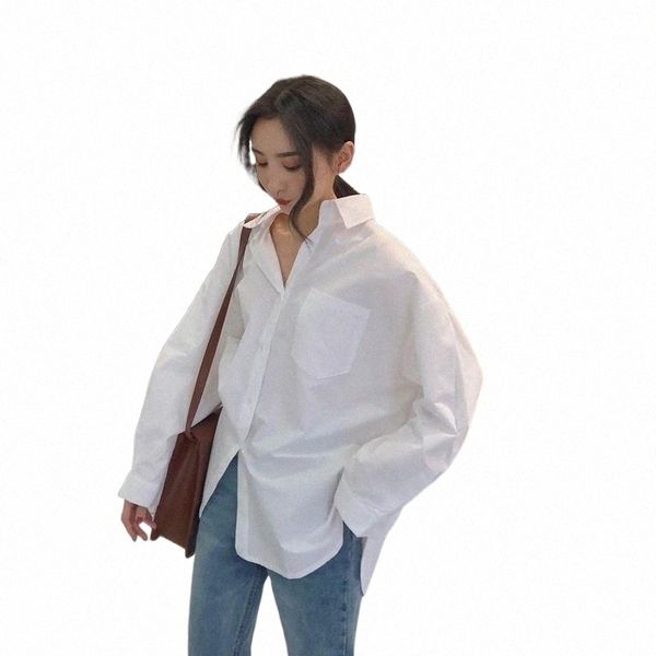 women's blouses & shirts women white plain loose oversized female bf korean style blusas pockets l43y#
women's blouses & shirts women white plain loose oversized female bf korean style blusas pockets l43y#