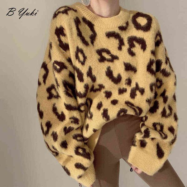 women's sweaters blessyuki leopard knitted sweater women 2022 new loose o-neck soft mohair pullover lady clothing korean simple basic l, White;black
women's sweaters blessyuki leopard knitted sweater women 2022 new loose o-neck soft mohair pullover lady clothing korean simple basic l, White;black