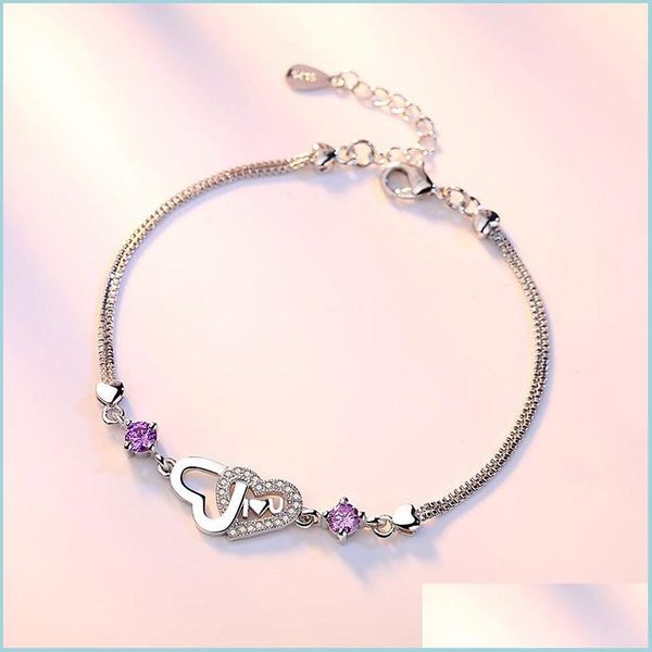 link chain 925 sterling sier new jewelry fashion high-quality woman cubic zirconia retro heart-shaped flower bracelet 17 styles 858 dhenb, Black
link chain 925 sterling sier new jewelry fashion high-quality woman cubic zirconia retro heart-shaped flower bracelet 17 styles 858 dhenb, Black