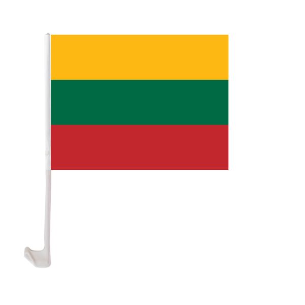lithuania car flag 30x45cm window clip lithuanian flags polyester uv protection car decoration banner with flagpole
lithuania car flag 30x45cm window clip lithuanian flags polyester uv protection car decoration banner with flagpole