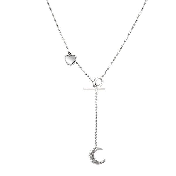 vintage necklace for women s925 sterling silver simple moon pendant hip-hop style cool collarbone chain punk jewelry birthday accessories
vintage necklace for women s925 sterling silver simple moon pendant hip-hop style cool collarbone chain punk jewelry birthday accessories
