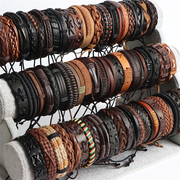 bangle wholesale 100 styles handmade vintage leather cuff bracelets for women men mix styles adjustable party gifts bangle jewelry 220914, Black
bangle wholesale 100 styles handmade vintage leather cuff bracelets for women men mix styles adjustable party gifts bangle jewelry 220914, Black