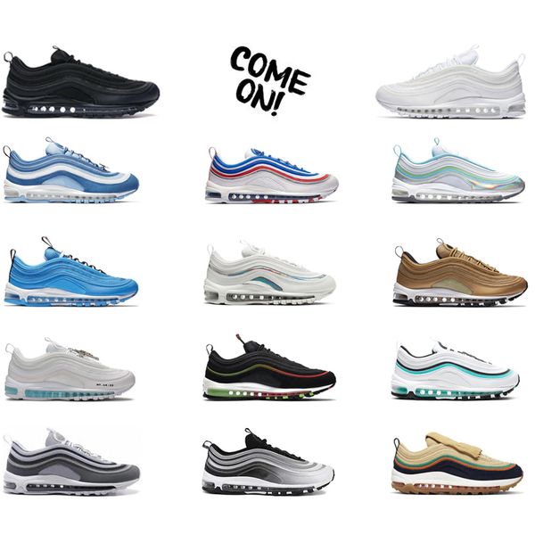 outdoor running shoes 97 97s trainers mens women casual sneakers new style of triple black white metallic gold mudguards eur 36-45
outdoor running shoes 97 97s trainers mens women casual sneakers new style of triple black white metallic gold mudguards eur 36-45