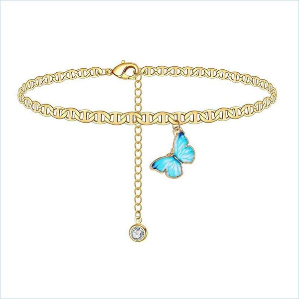 anklets butterfly charm anklet chain sier gold diamond beach chains anklets bracelet women fashion jewelry gift will and sandy drop s dhqls, Red;blue
anklets butterfly charm anklet chain sier gold diamond beach chains anklets bracelet women fashion jewelry gift will and sandy drop s dhqls, Red;blue