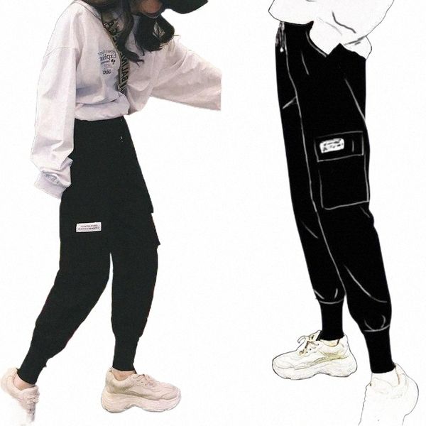 autumn women cargo pants fashion hip hop black pink sports streetwear casual trousers women's & capris 73xx#, Black;white
autumn women cargo pants fashion hip hop black pink sports streetwear casual trousers women's & capris 73xx#, Black;white