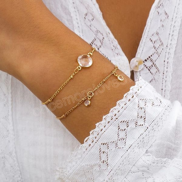 boho shiny rhinestone pendant bracelet women's multilayer vintage gold color metal crystal chain necklaces girls fashion jewelry, Golden;silver
boho shiny rhinestone pendant bracelet women's multilayer vintage gold color metal crystal chain necklaces girls fashion jewelry, Golden;silver