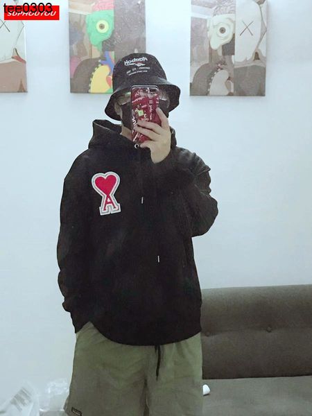 suphoutou2022 autumn and winter love a hooded sweater couple fashion brand pullover terry loose cotton embroidery, Black
suphoutou2022 autumn and winter love a hooded sweater couple fashion brand pullover terry loose cotton embroidery, Black