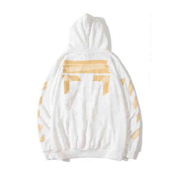 men's hoodies style trendy fashion painted crow stripe loose and women's t-shirts offss white, Black
men's hoodies style trendy fashion painted crow stripe loose and women's t-shirts offss white, Black