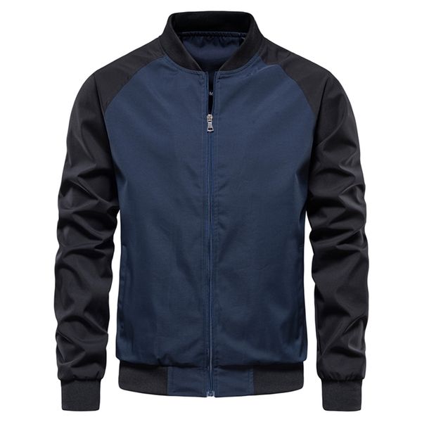 men's jackets aiopeson patchwork sleeve casual basic stand collar s bomber autumn quality zipper for 220915, Black;brown
men's jackets aiopeson patchwork sleeve casual basic stand collar s bomber autumn quality zipper for 220915, Black;brown