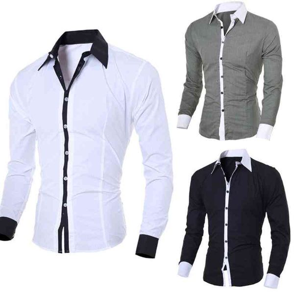 men's shirts shirts fashion personality casual slim long-sleeved shirt blouse black white men style, White;black
men's shirts shirts fashion personality casual slim long-sleeved shirt blouse black white men style, White;black