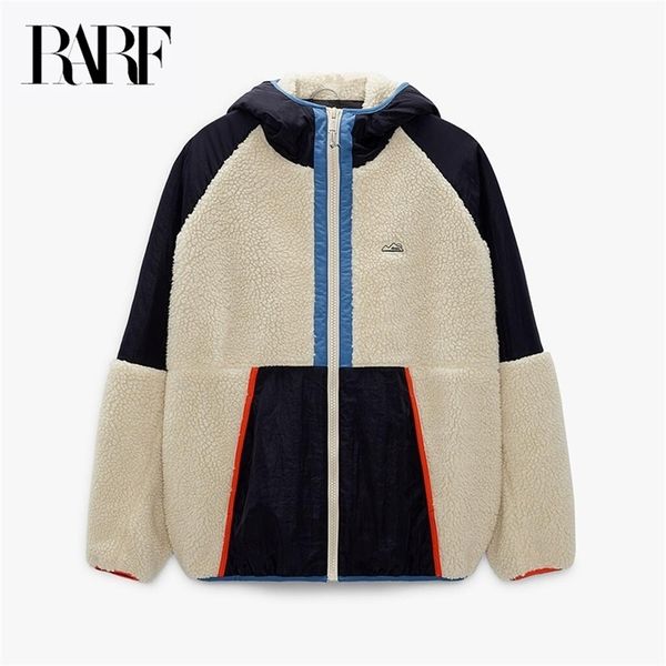 men's jackets men's autumn and winter lamb splicing fleece jacket against color loose coat can be made lovers 220915, Black;brown
men's jackets men's autumn and winter lamb splicing fleece jacket against color loose coat can be made lovers 220915, Black;brown