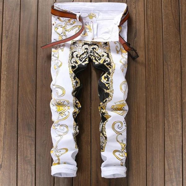 men casual pattern printed jeans pants mens graffiti print white hip-hop fashion slim fit white trousers jeans2546, Blue
men casual pattern printed jeans pants mens graffiti print white hip-hop fashion slim fit white trousers jeans2546, Blue