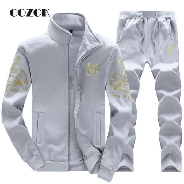 mens tracksuits casual suits jackets sweatshirts sweatpants two piece 220915, Gray 
mens tracksuits casual suits jackets sweatshirts sweatpants two piece 220915, Gray