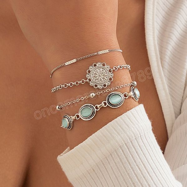 boho opal metal set bracelet women retro simple summer beach flower plate bracelets girls fashion jewelry gift, Golden;silver
boho opal metal set bracelet women retro simple summer beach flower plate bracelets girls fashion jewelry gift, Golden;silver