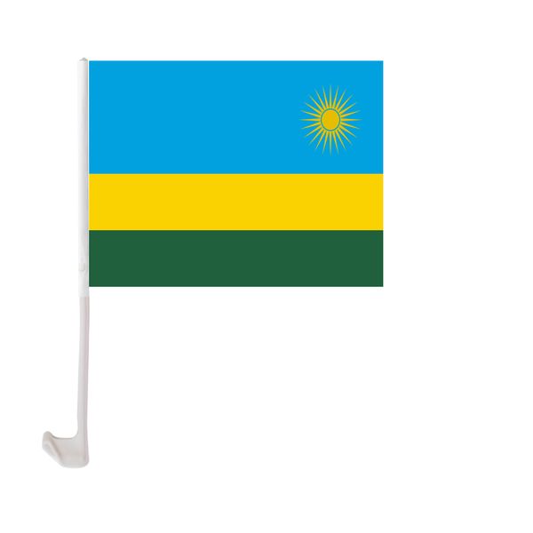 rwanda car flag 30x45cm window clip rwandese flags polyester uv protection car decoration banner with flagpole
rwanda car flag 30x45cm window clip rwandese flags polyester uv protection car decoration banner with flagpole