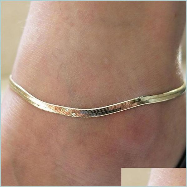 anklets anklets drop delivery sier / gold plated adjustable flat snake anklet bracelet women simple delicate foot chain summer beach dhqg8, Red;blue
anklets anklets drop delivery sier / gold plated adjustable flat snake anklet bracelet women simple delicate foot chain summer beach dhqg8, Red;blue