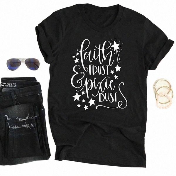faith trust pixie dust women t-shirt cotton casual short sleeve tees fashion christian female clothing harujuku o neck girl women's g6z, White
faith trust pixie dust women t-shirt cotton casual short sleeve tees fashion christian female clothing harujuku o neck girl women's g6z, White