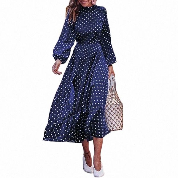 fashion women long puff sleeve irregular large hem polka dots party midi dress casual dresses 642j#, Black;gray
fashion women long puff sleeve irregular large hem polka dots party midi dress casual dresses 642j#, Black;gray