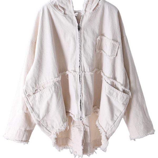 womens jackets ieqj autumn pattern office lady style loose solid color vintage washed hooded collar full sleeve denim coat af638 220915, Black;brown
womens jackets ieqj autumn pattern office lady style loose solid color vintage washed hooded collar full sleeve denim coat af638 220915, Black;brown