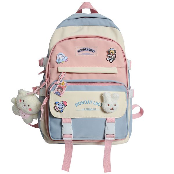 girls hit color schoolbag female korean version high school junior high students mori all-match backpack large-capacity
girls hit color schoolbag female korean version high school junior high students mori all-match backpack large-capacity