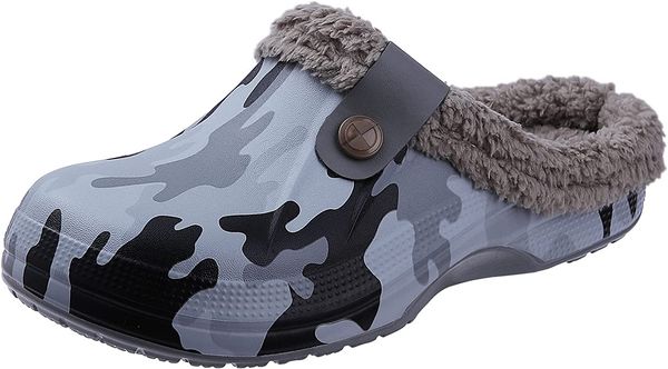 couple classic cotton slippers fur lined waterproof winter women's slippers camouflage, Black
couple classic cotton slippers fur lined waterproof winter women's slippers camouflage, Black