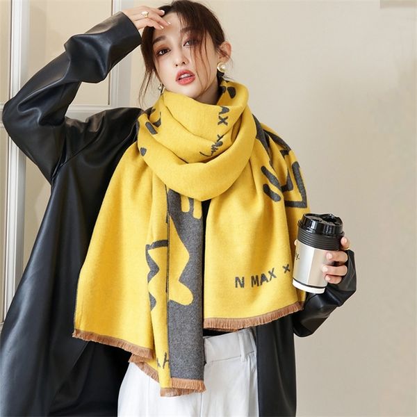 scarves luxury winter cashmere scarf women thick blanket neckerchief shawls and wraps lovely hijab ladies long echarpe pashmina bufanda 2209, Blue;gray
scarves luxury winter cashmere scarf women thick blanket neckerchief shawls and wraps lovely hijab ladies long echarpe pashmina bufanda 2209, Blue;gray