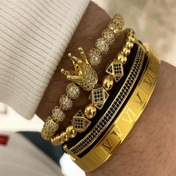 4pcs set roman numeral titanium steel bangle bracelet couple bracelet crown for lovers bracelets for women men luxury jewelry337h, Black
4pcs set roman numeral titanium steel bangle bracelet couple bracelet crown for lovers bracelets for women men luxury jewelry337h, Black