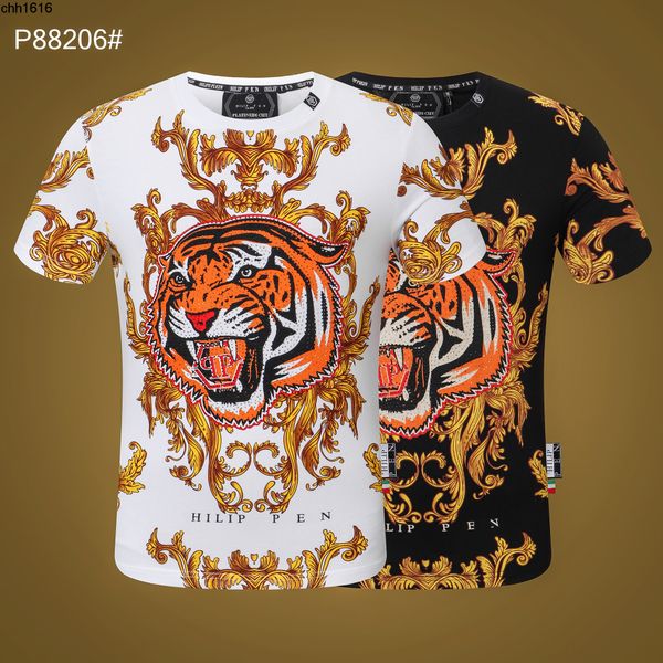 fashion brand plaine short sleeve men round neck t aggressive personality tiger head pp drill fashion men short t, White;black
fashion brand plaine short sleeve men round neck t aggressive personality tiger head pp drill fashion men short t, White;black