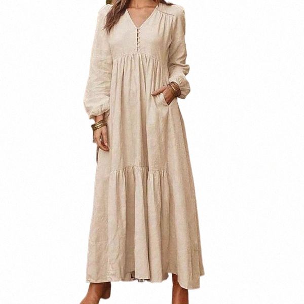 cotton linen dress women vintage long maxi boho dress retro casual long sleeve autumn and winter ladies p4gb#, Black;gray
cotton linen dress women vintage long maxi boho dress retro casual long sleeve autumn and winter ladies p4gb#, Black;gray