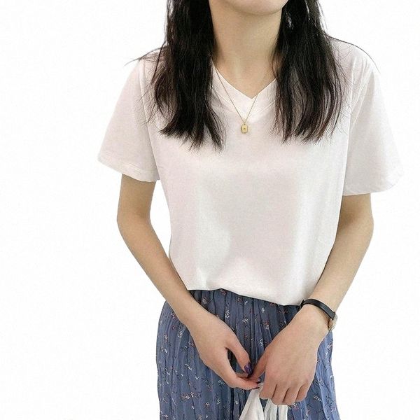 women's summer t shirt female o-neck solid color women casual t-shirts with short sleeve for tees t-shirt t7zn#, White
women's summer t shirt female o-neck solid color women casual t-shirts with short sleeve for tees t-shirt t7zn#, White