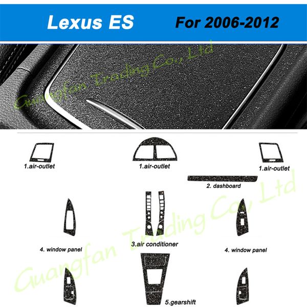 for lexus es240 es350 2006-2012 car-styling 3d/5d carbon fiber car interior center console color change molding sticker decals
for lexus es240 es350 2006-2012 car-styling 3d/5d carbon fiber car interior center console color change molding sticker decals