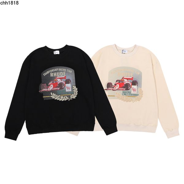high version early autumn new style beautiful fashion galery dept racing printing high gram heavy terry men's and women's round ne, Black
high version early autumn new style beautiful fashion galery dept racing printing high gram heavy terry men's and women's round ne, Black